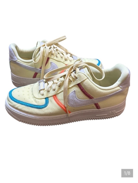 Nike Shoes - Nike women’s AIR FORCE 1 '07 LOW LX STITCHED CANVAS life lime size 7.5 sneakers